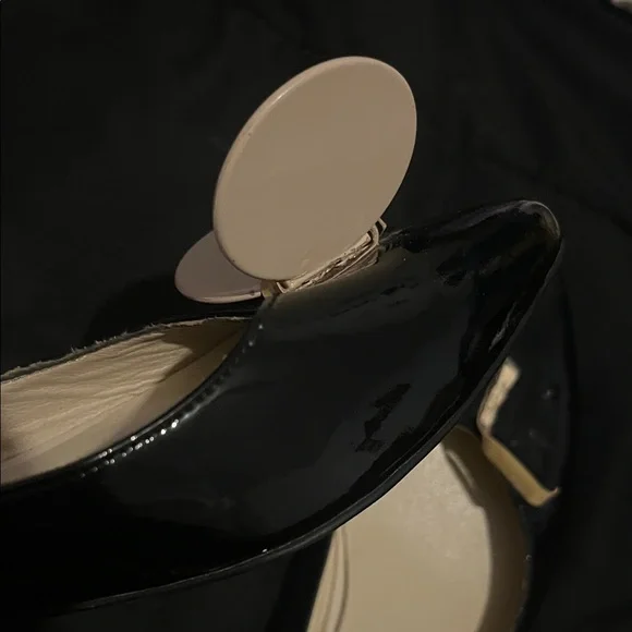 Christian Louboutin SALVAGE Madam Mouse size 38 Black Patent Leather Flats - Picture 15 of 17